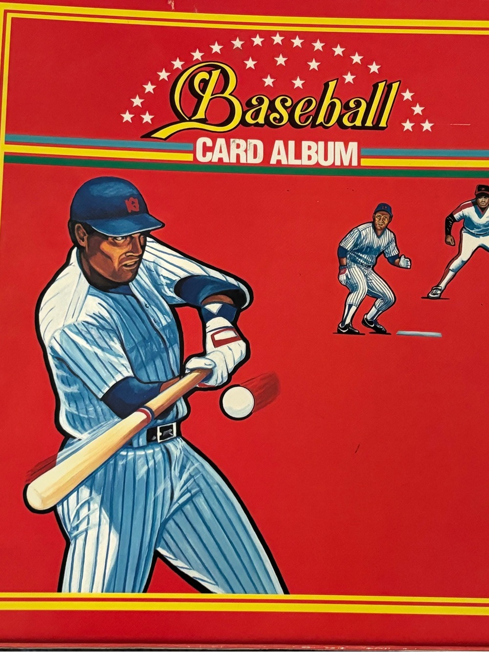 Vintage 1989 Megacards Baseball Cards 3 Ring Binder Storage Retro Sports MLB